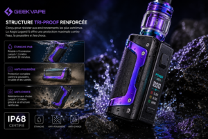 Châssis renforcé étanche IP68 de la GeekVape vape robuste