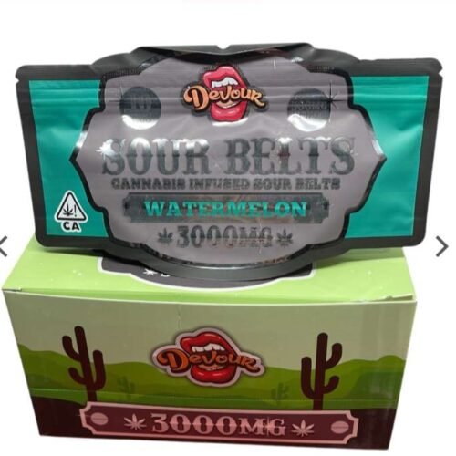 Devour Sour Belts watermelon 3000mg