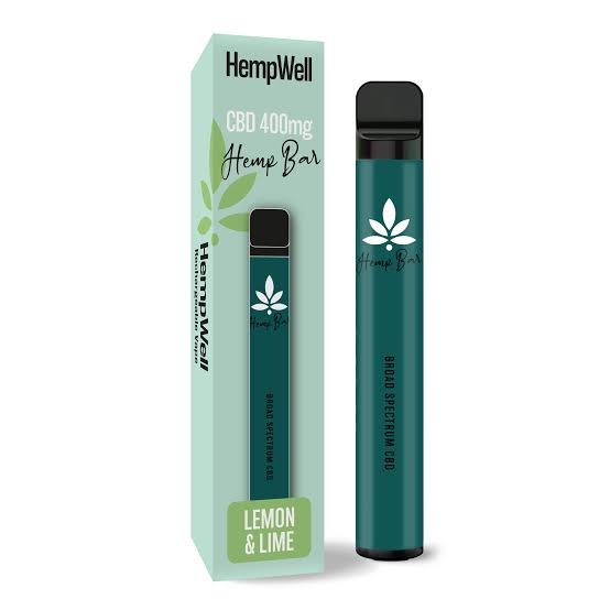 HempWell barre CBD 400mg Lemon Lime